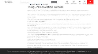 ThingLink Teacher Features Tutorials