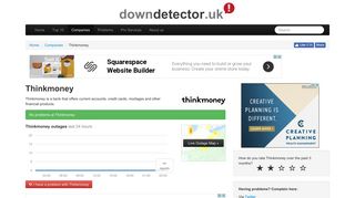 Thinkmoney down? Current problems and outages | Downdetector