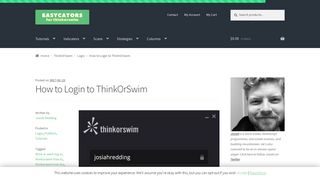 ThinkOrSwim Login - How to Log In to Think Or Swim - Easycators