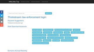 Thinkstream law enforcement login Search - InfoLinks.Top