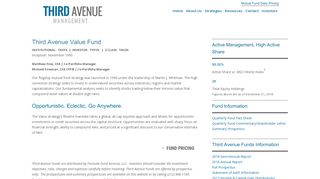 Value - Third Avenue Management