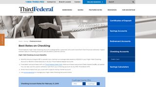 Checking Accounts - Third Federal Savings & Loan