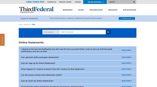 Third Federal Online Banking. - Frequently Asked Questions (FAQs ...