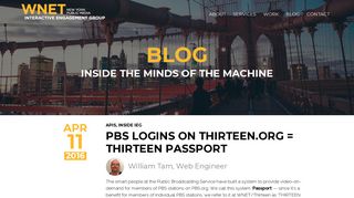 PBS Logins on Thirteen.org = THIRTEEN Passport – Interactive ...