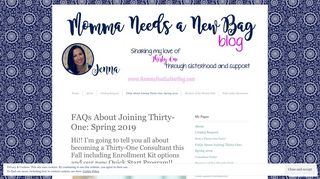 FAQs About Joining Thirty-One: Spring 2019 | mommaneedsanewbag