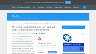 My Google Apps Script app isn't verified: Understanding why and how ...