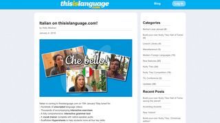 This Is Language » Italian on thisislanguage.com!