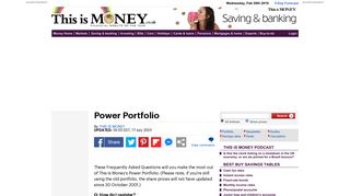 Power Portfolio | This is Money