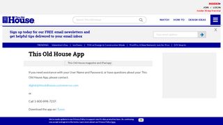 This Old House App | This Old House