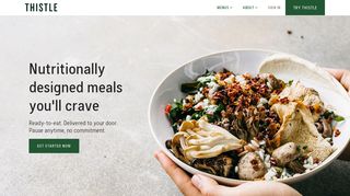Thistle - Delicious plant-based meals, prepared and delivered to you.