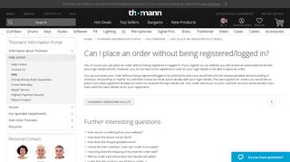 Can I place an order without being registered/logged in? – Thomann UK