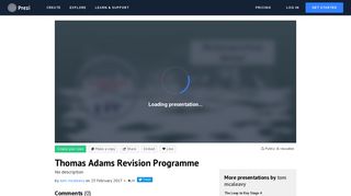 Thomas Adams Revision Programme by tom mcaleavy on Prezi