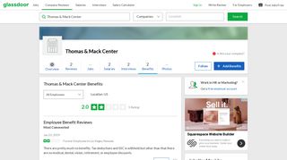 Thomas & Mack Center Employee Benefits and Perks | Glassdoor