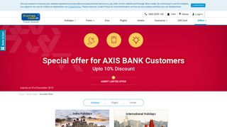 Axis Bank Offers: Special Offers on Flights, Hotels and ... - Thomas Cook