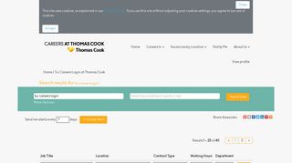 Tui Careers Login - Thomas Cook Jobs