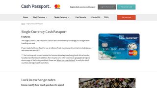 Single Currency Cash Passport | Cash Passport