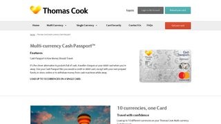 Multi-currency Cash Passport | Thomas Cook