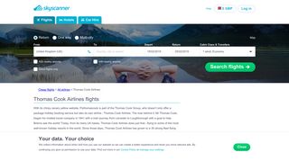 Compare Thomas Cook Airlines Flights at Skyscanner
