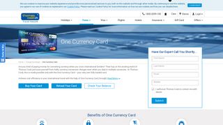 One Currency Card, International Forex Travel Card by Thomas Cook ...