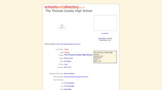 Schools Web Directory: The Thomas Cowley High School