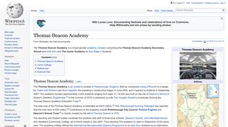 Thomas Deacon Academy - Wikipedia