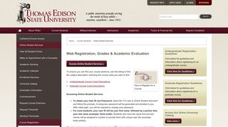 Thomas Edison State University | Online Student Services | Current ...