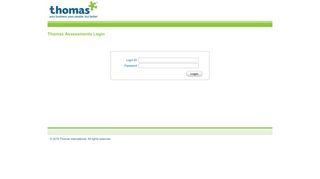 Thomas Assessments Login - Thomas International