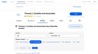 Working at Thomas L Cardella and Associates: 51 Reviews about Pay ...
