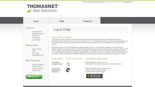 ThomasNet Websolutions Support - Log-In Basics