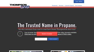 ThompsonGas: Propane Gas Services | Residential & Commercial LP ...