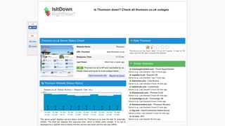 Thomson.co.uk - Is Thomson Down Right Now?