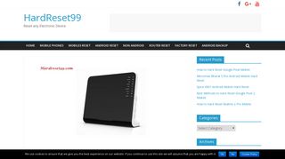 Thomson DWG875 Router - How to Factory Reset - HardReset99