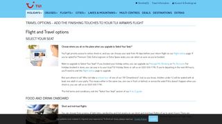 TUI Flight Extras | TUI Airways