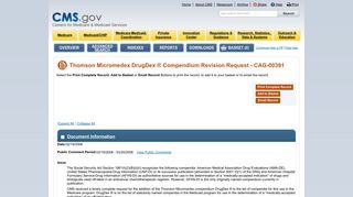 Medicare Coverage Document (MCD) for Thomson Micromedex ...