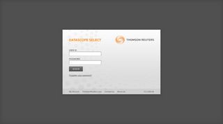 Thomson Reuters DataScope Select Sign In