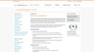 CS Connect - CS Professional Suite software from Thomson Reuters