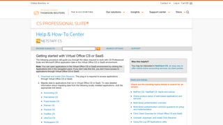 Getting started with Virtual Office CS or SaaS - CS Professional Suite