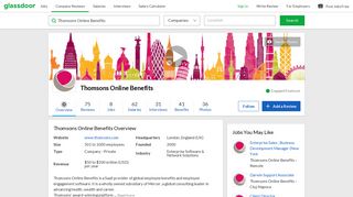 Working at Thomsons Online Benefits | Glassdoor
