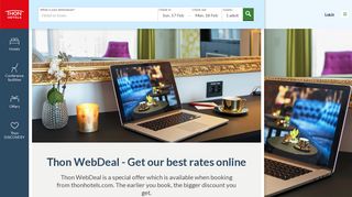 Thon WebDeal - Get our best rates online | Thon Hotels