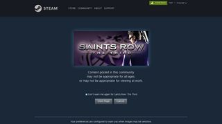 I can't log in to the THQ community ingame! :: Saints Row: The Third ...