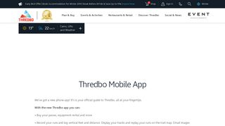 Thredbo Mobile App