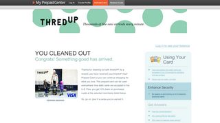 Using Your Card - MyPrepaidCenter.com