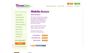 Threejars - Online bank account, easy access software, Allowance ...