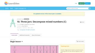 10. Three Jars: Decompose mixed numbers (C) | LearnZillion