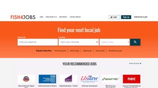Search Jobs | Job Site for UK Jobs & Vacancies | Fish4