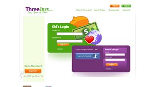 ThreeJars.com > Easy Online Allowance Management, Log in Here