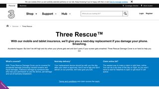 Three Rescue, protection for your device | Three