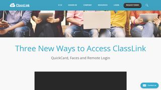 Three New Ways to Sign-in - ClassLink | Single Sign-On for Education