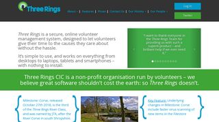 Three Rings – Secure, Flexible, Online Volunteer Management System