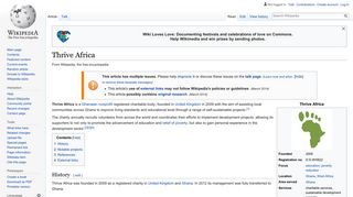 Thrive Africa - Wikipedia